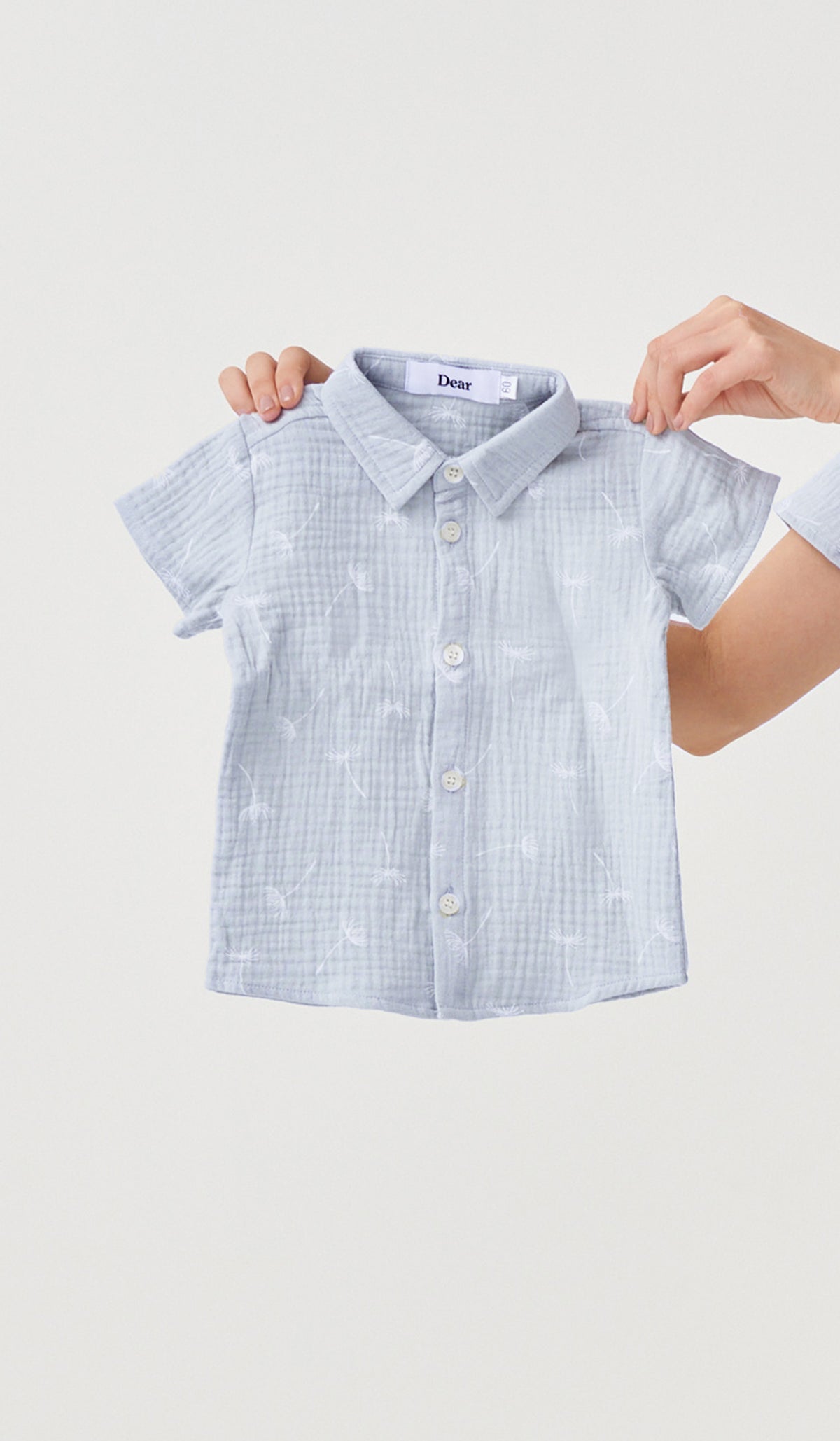 DANDELION PRINTED KIDS SHIRT SKY
