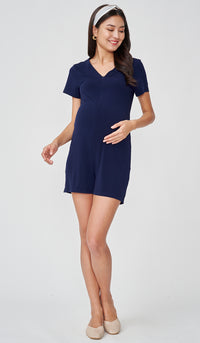 SALE - HEIDI NURSING ROMPER NAVY