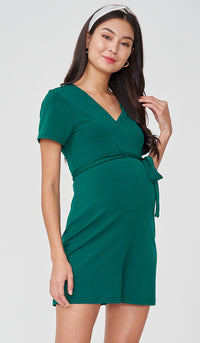SALE - HEIDI NURSING ROMPER GREEN