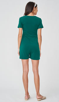 SALE - HEIDI NURSING ROMPER GREEN