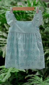 ILA KIDS CROCHET ROMPER TURQUOISE