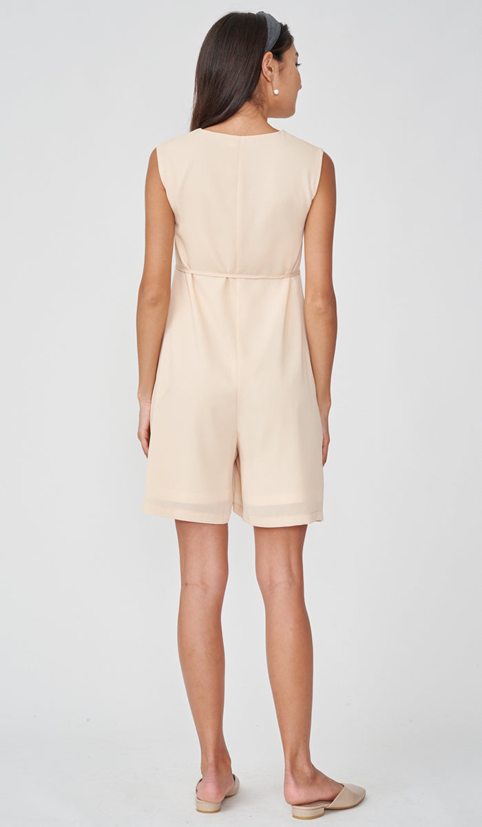 SALE - LINDSEY NURSING ROMPER BEIGE