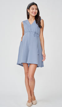 LINDSEY NURSING ROMPER BLUE