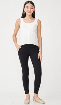 ALEXIS MATERNITY JEGGINGS BLACK