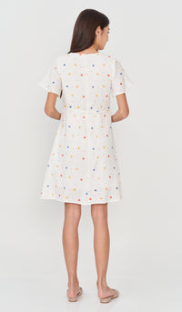 ALISA PRINTED FRONT ZIP NURSING DRESS