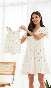 ALISON KIDS PRINTED ROMPER WHITE