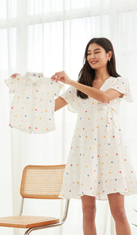 ANDIE PRINTED KIDS SHIRT WHITE