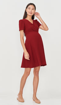 BRENDA SKATER DRESS RED