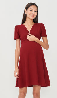 BRENDA SKATER DRESS RED