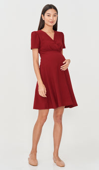 BRENDA SKATER DRESS RED