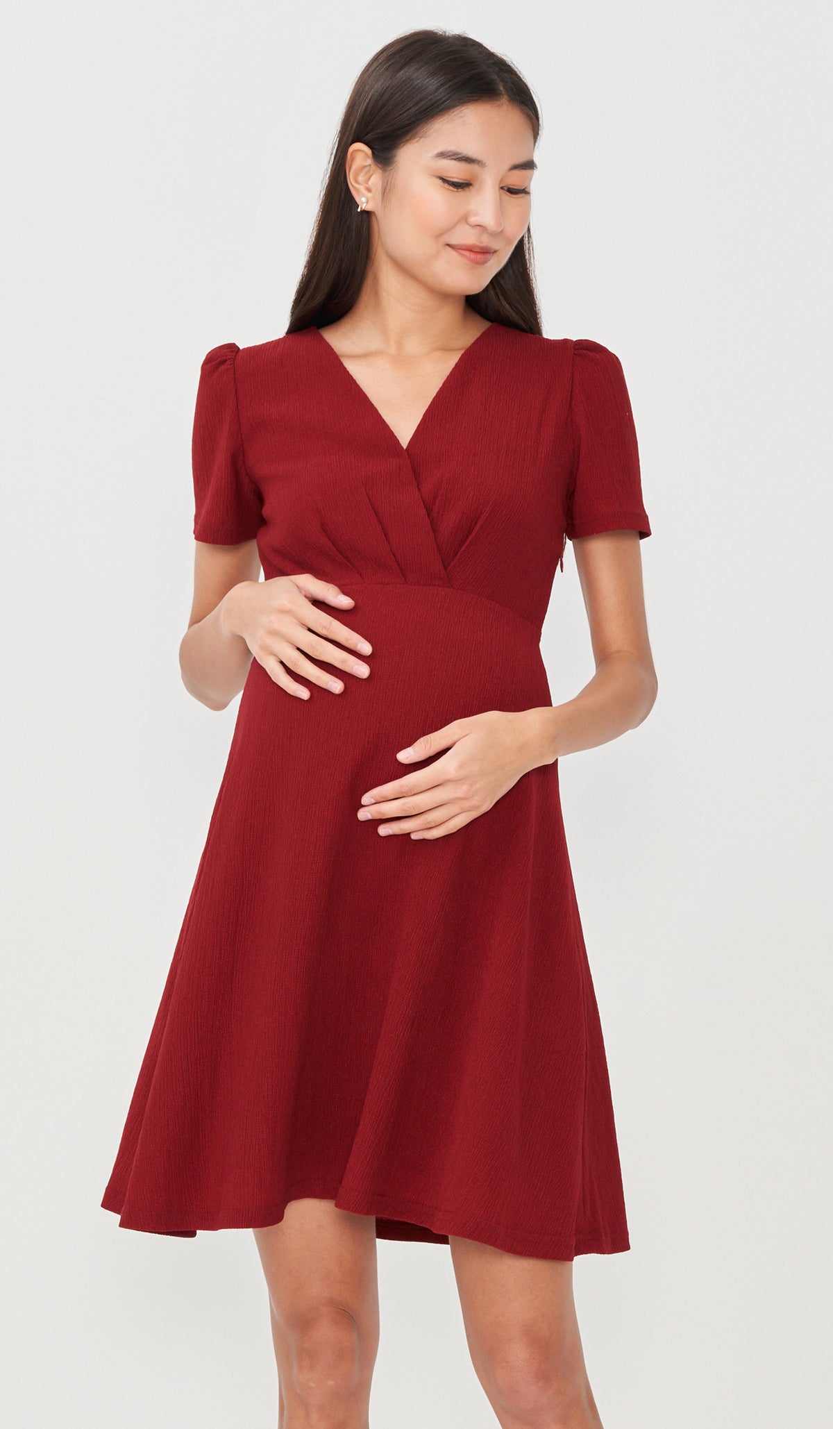 BRENDA SKATER DRESS RED