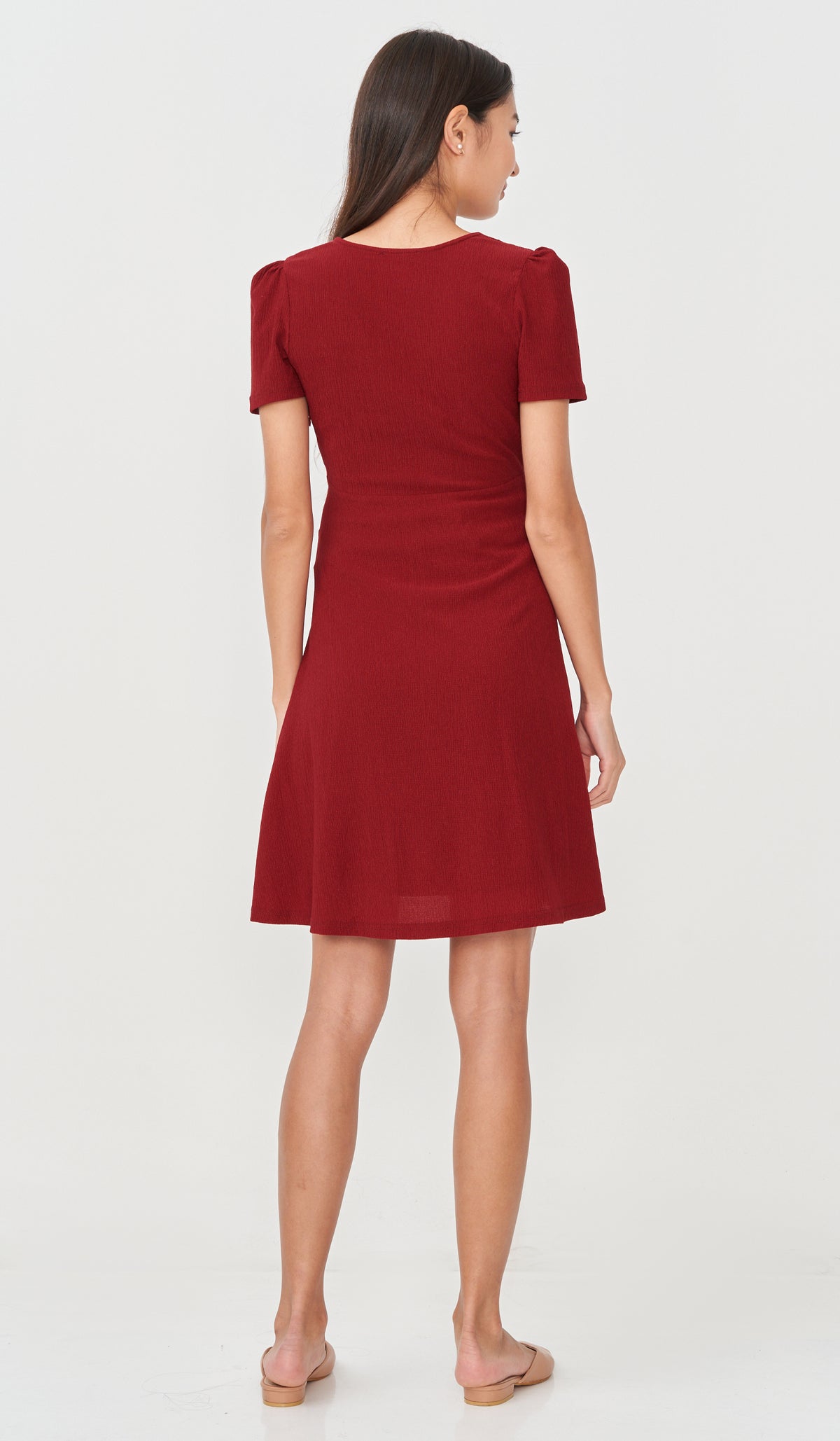 BRENDA SKATER DRESS RED