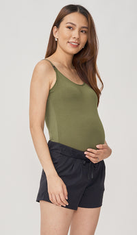 BROOKE DRAWSTRING SHORTS BLACK