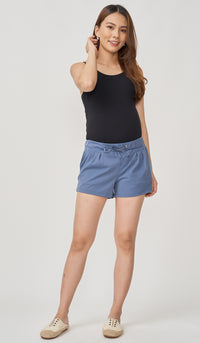BROOKE DRAWSTRING SHORTS BLUE