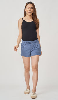 BROOKE DRAWSTRING SHORTS BLUE
