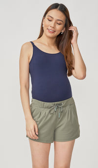 BROOKE DRAWSTRING SHORTS OLIVE
