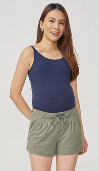 BROOKE DRAWSTRING SHORTS OLIVE