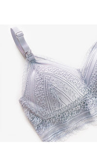 CARA LACE NURSING BRALETTE LILAC