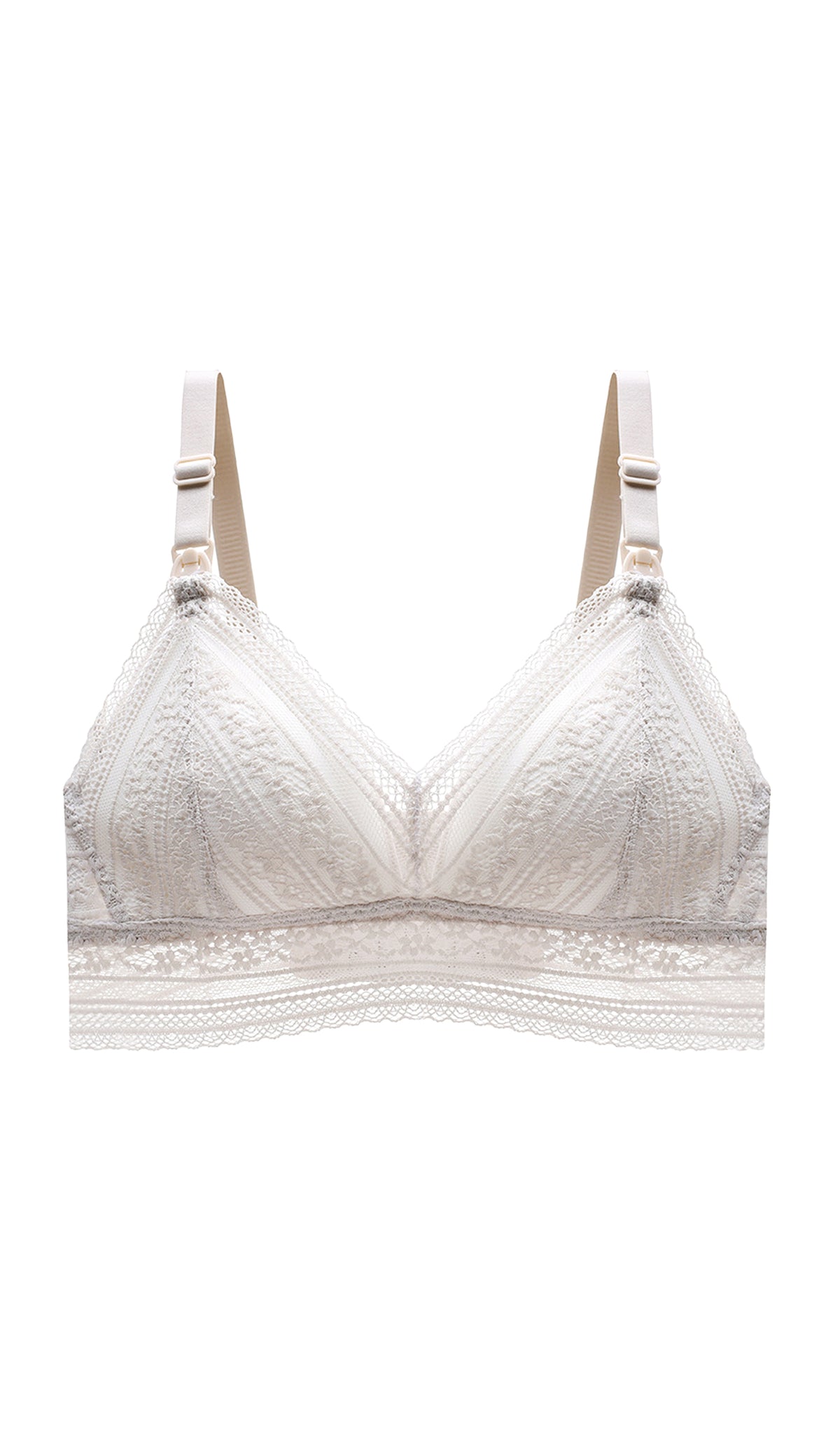 CARA LACE NURSING BRALETTE CREAM