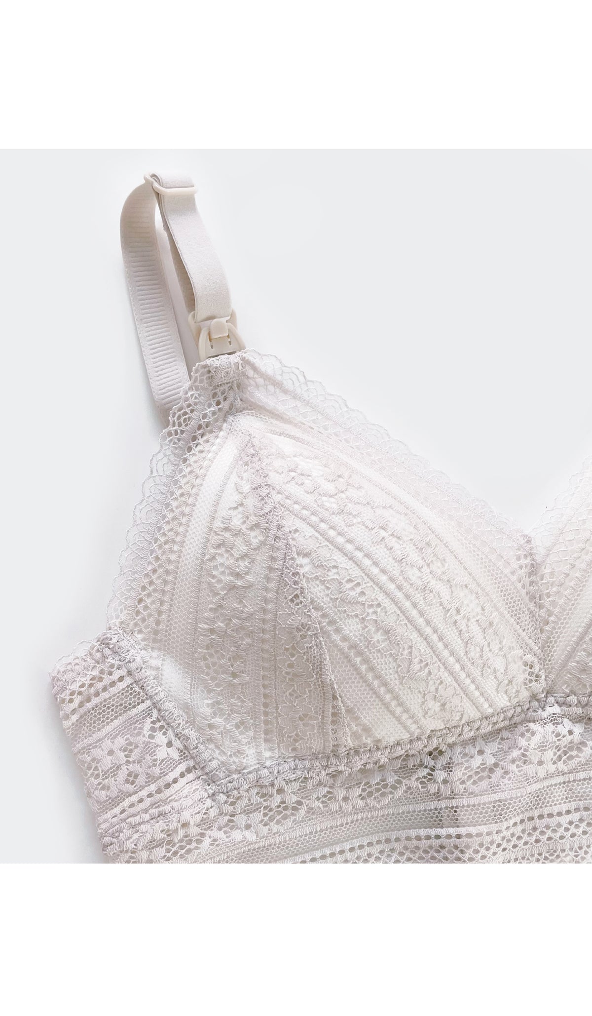 CARA LACE NURSING BRALETTE CREAM