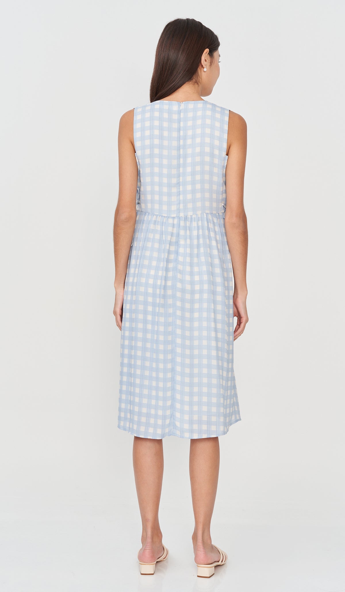 CARL BUTTONDOWN NURSING DRESS GINGHAM