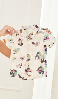 DEAN PRINTED KIDS SHIRT ABSTRACT