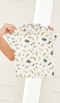 DEAN PRINTED KIDS SHIRT LEAF
