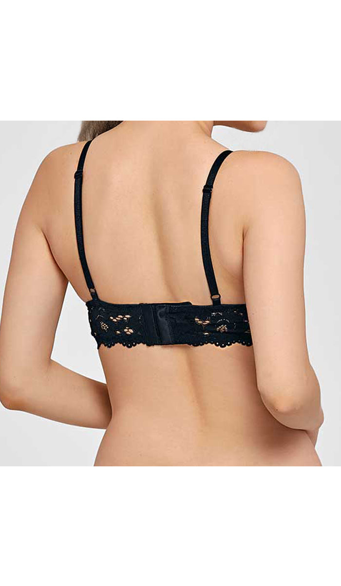 DEMI LACE NURSING BRA BLACK