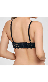 DEMI LACE NURSING BRA BLACK