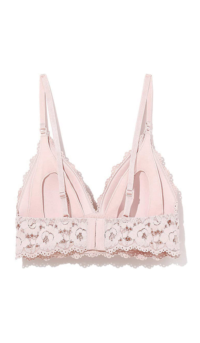 DEMI LACE NURSING BRA ROSE