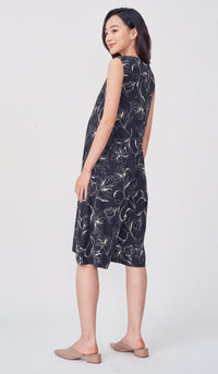 ELISE FLORAL NURSING JUMPSUIT BLACK