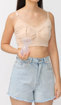 HARA HANDS FREE NURSING BRA NUDE