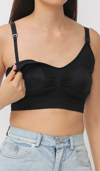 HARA HANDS FREE NURSING BRA BLACK