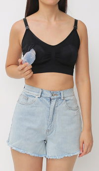 HARA HANDS FREE NURSING BRA BLACK