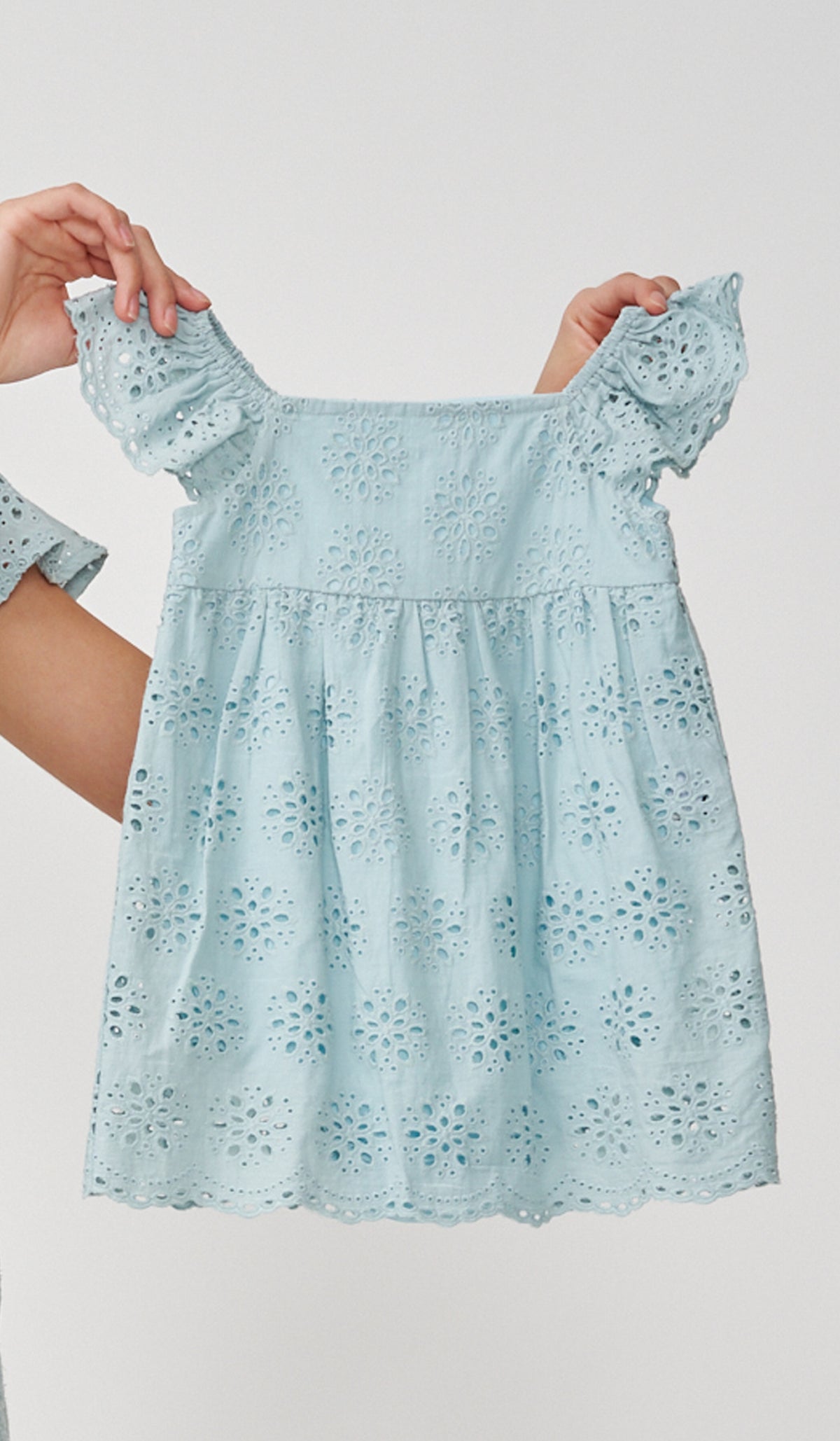 ILA KIDS CROCHET ROMPER TURQUOISE