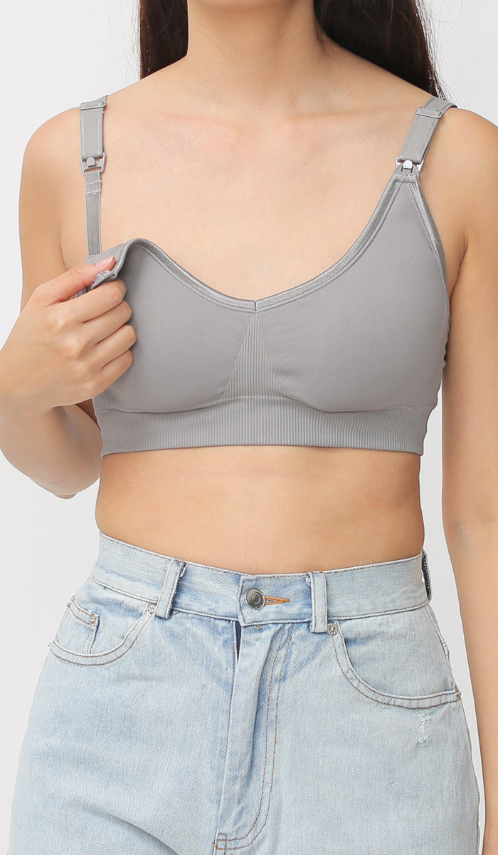 KALIA BASIC NURSING BRA GREY