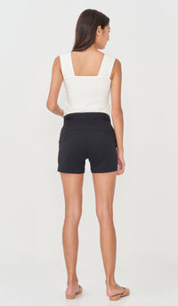 LIONA DRAWSTRING SHORTS BLACK