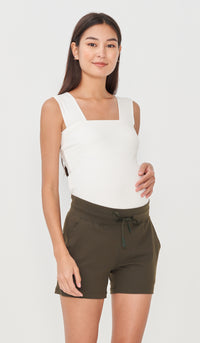 LIONA DRAWSTRING SHORTS OLIVE