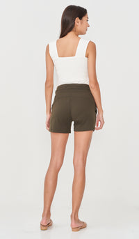 LIONA DRAWSTRING SHORTS OLIVE