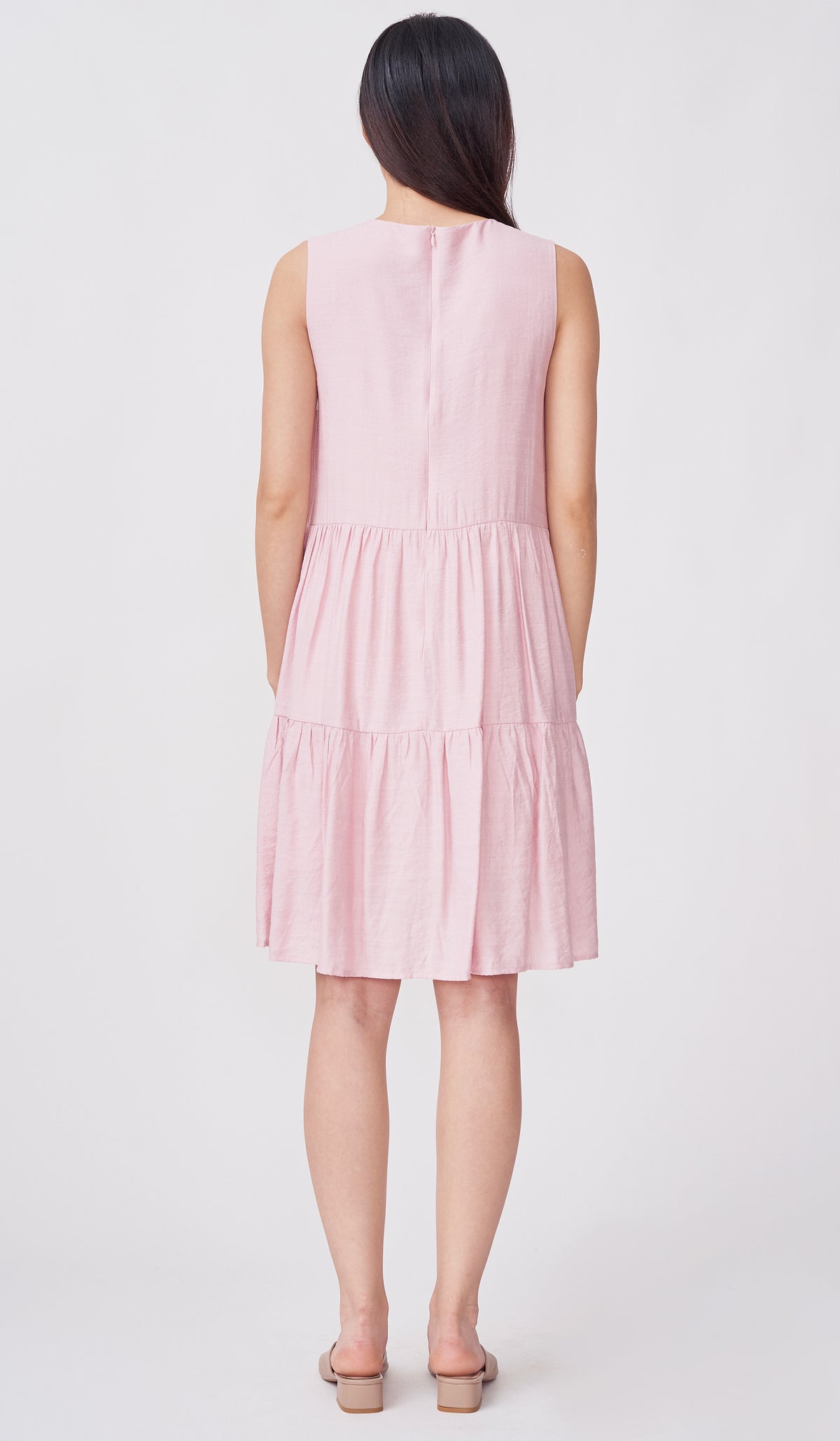 SALE - MERI TIERED DRESS PINK