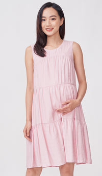 SALE - MERI TIERED DRESS PINK