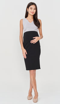 PIPER JERSEY PENCIL SKIRT BLACK