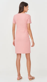 RHEA BUTTONDOWN DRESS PINK