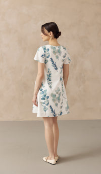 FOLIAGE FRONT ZIP NURSING DRESS