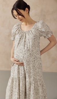 CHIARA ELASTIC NECKLINE DRESS CREAM