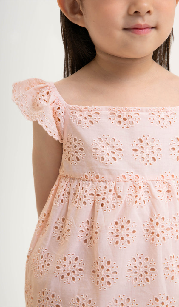 ISLA KIDS CROCHET DRESS PINK