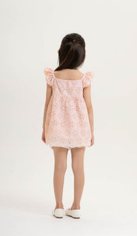 ISLA KIDS CROCHET DRESS PINK