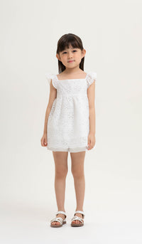 ISLA KIDS CROCHET DRESS WHITE