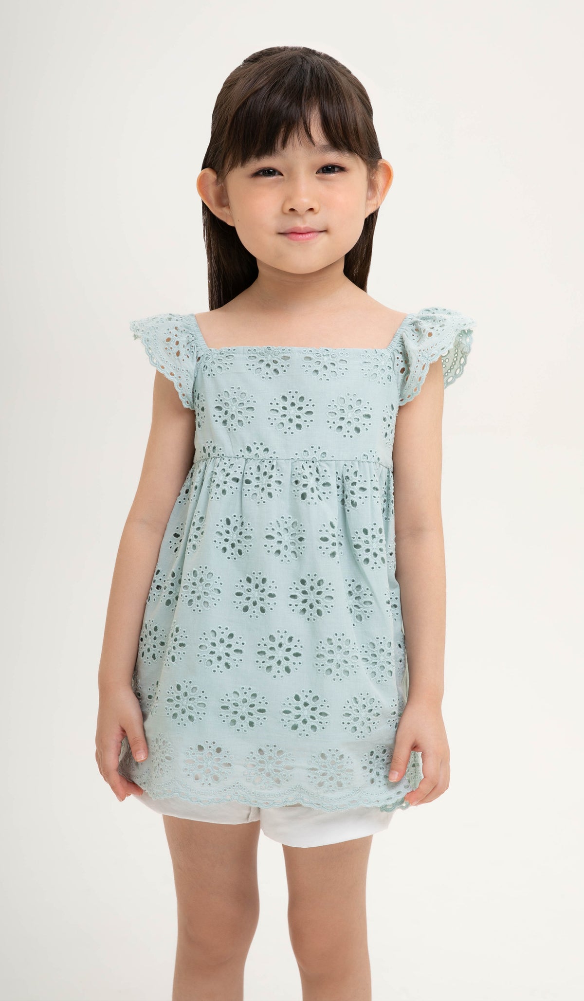 ISLA KIDS CROCHET DRESS TURQUOISE