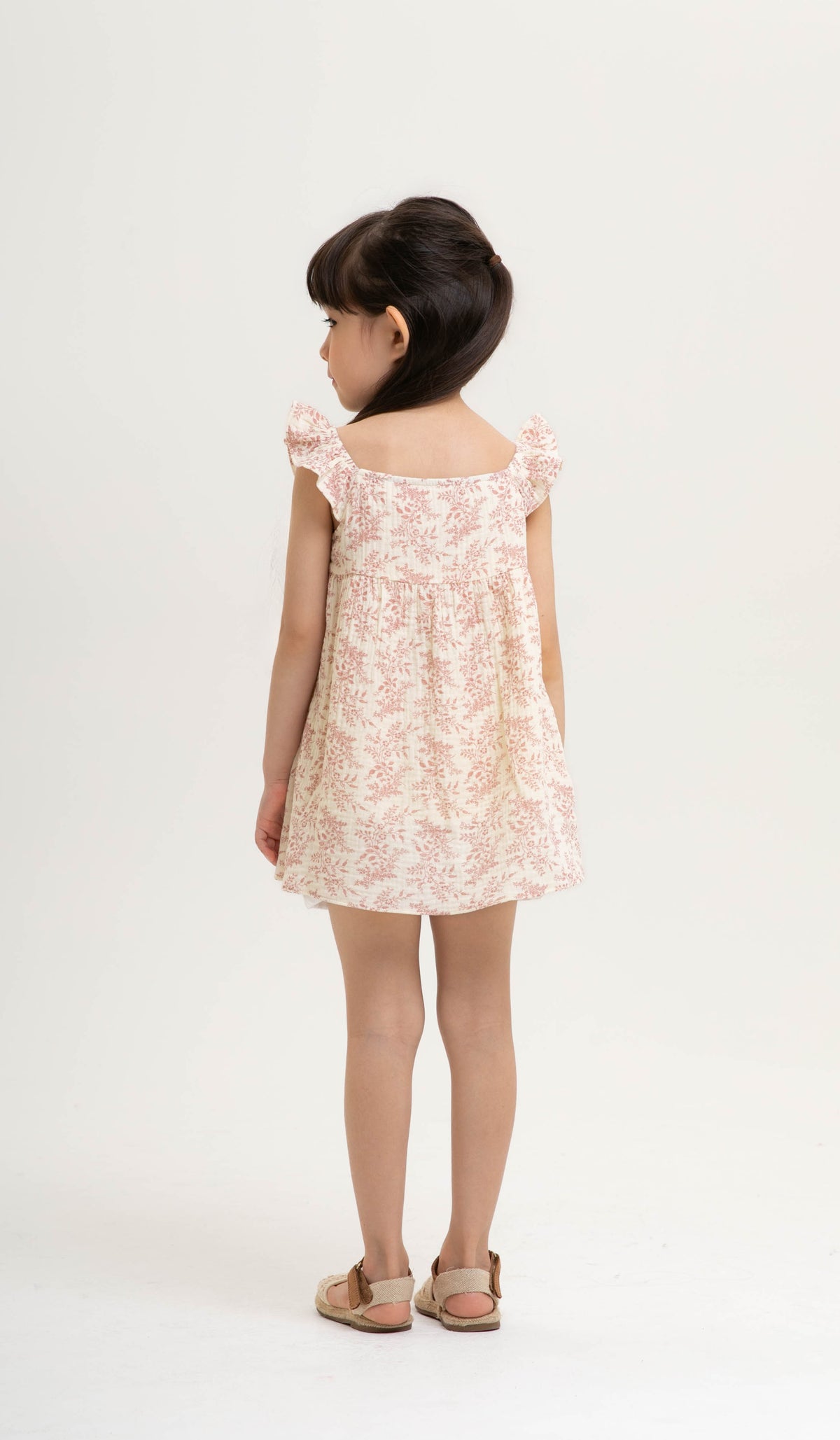 DIONE FLORAL KIDS PRINTED DRESS PINK